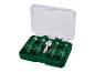 Coffret de forets diamantés pour carrelage avec adaptateur, tailles 6, 8, 10 et 12 mm.