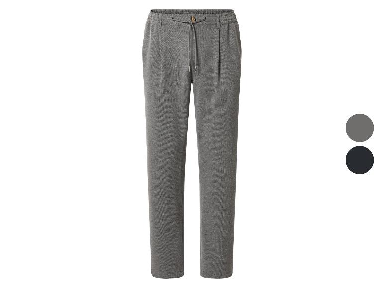 Pantalon de jogging gris pour homme avec cordon de serrage et bouton en bois