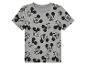 Un t-shirt gris avec un imprimé Mickey Mouse.