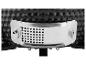 Grill kamado noir avec surface texturée et évent métallique réglable.