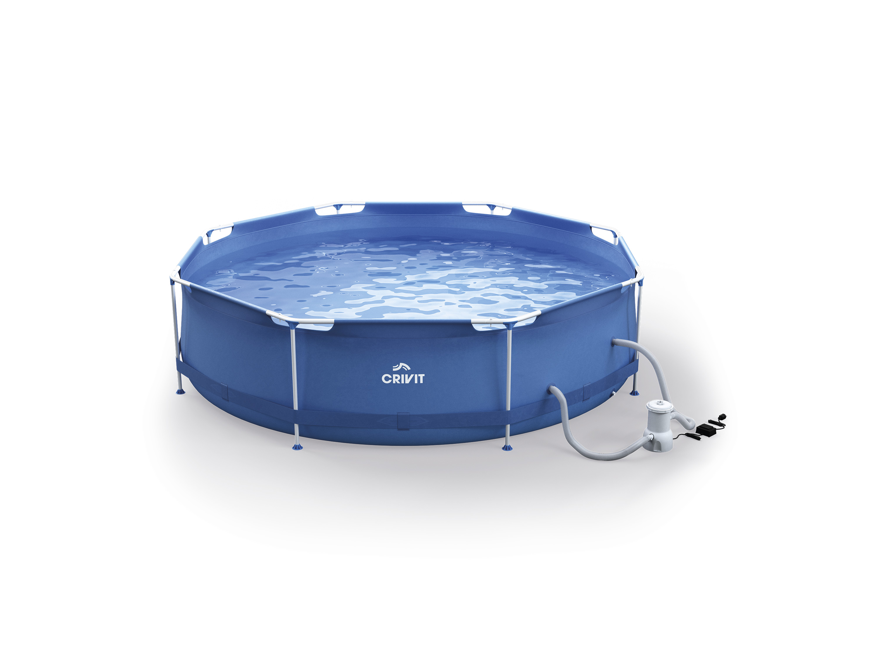 CRIVIT Kit de piscine Metal-Frame, Ø 300 x H 76 cm