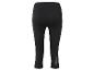 Leggings de sport noirs avec des bandes réfléchissantes.