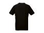 Un t-shirt noir à manches courtes.