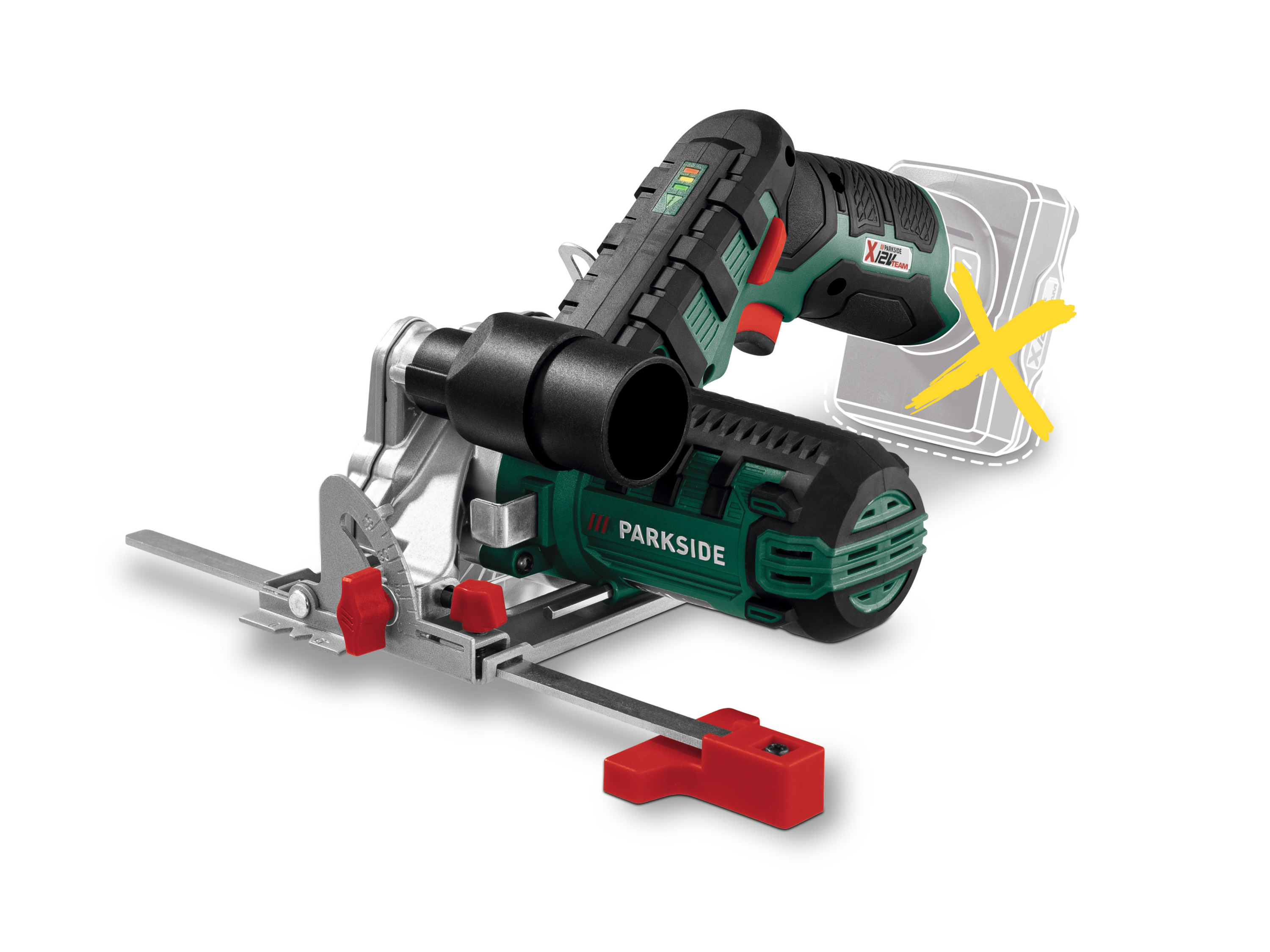 PARKSIDE® Scie circulaire portative sans fil PHKSA 12 B3, sans batterie ni chargeur, 12 V