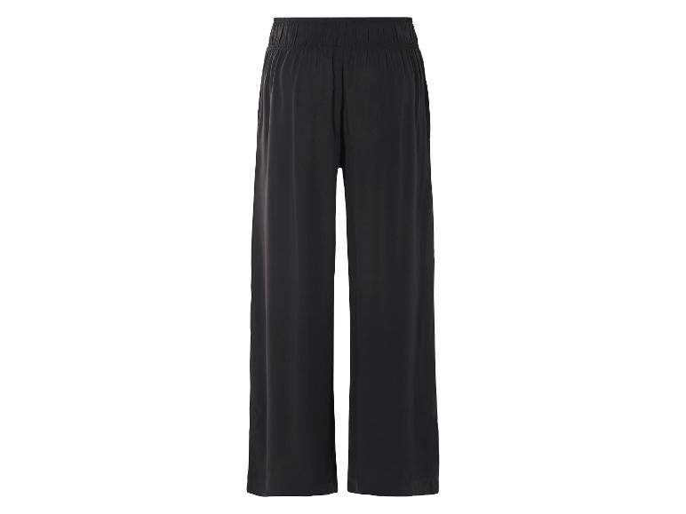 Pantalon large noir pour femme.