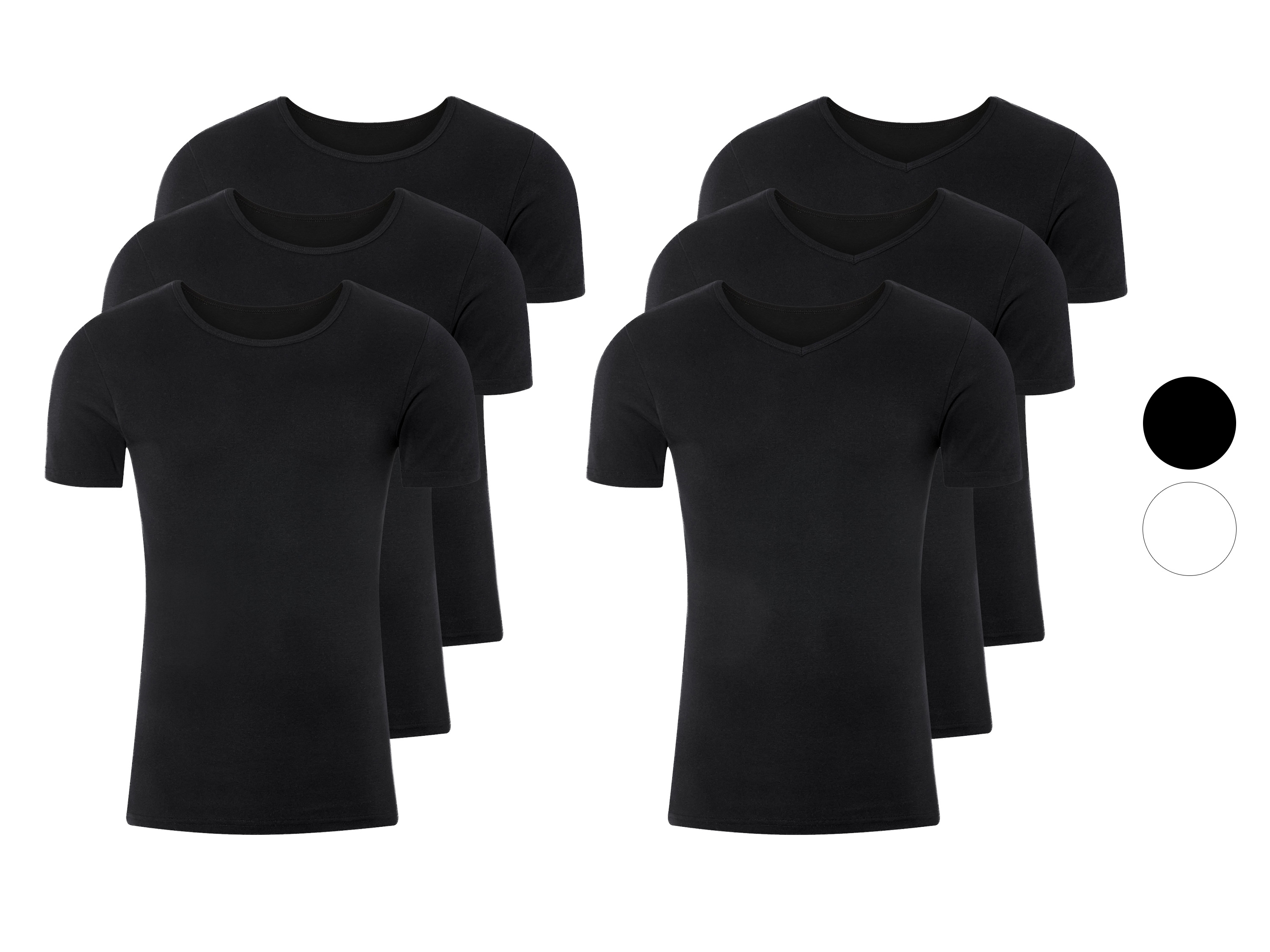 LIVERGY® Lot de 3 maillots de corps côtelés homme
