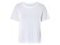 T-shirt blanc uni à manches courtes.