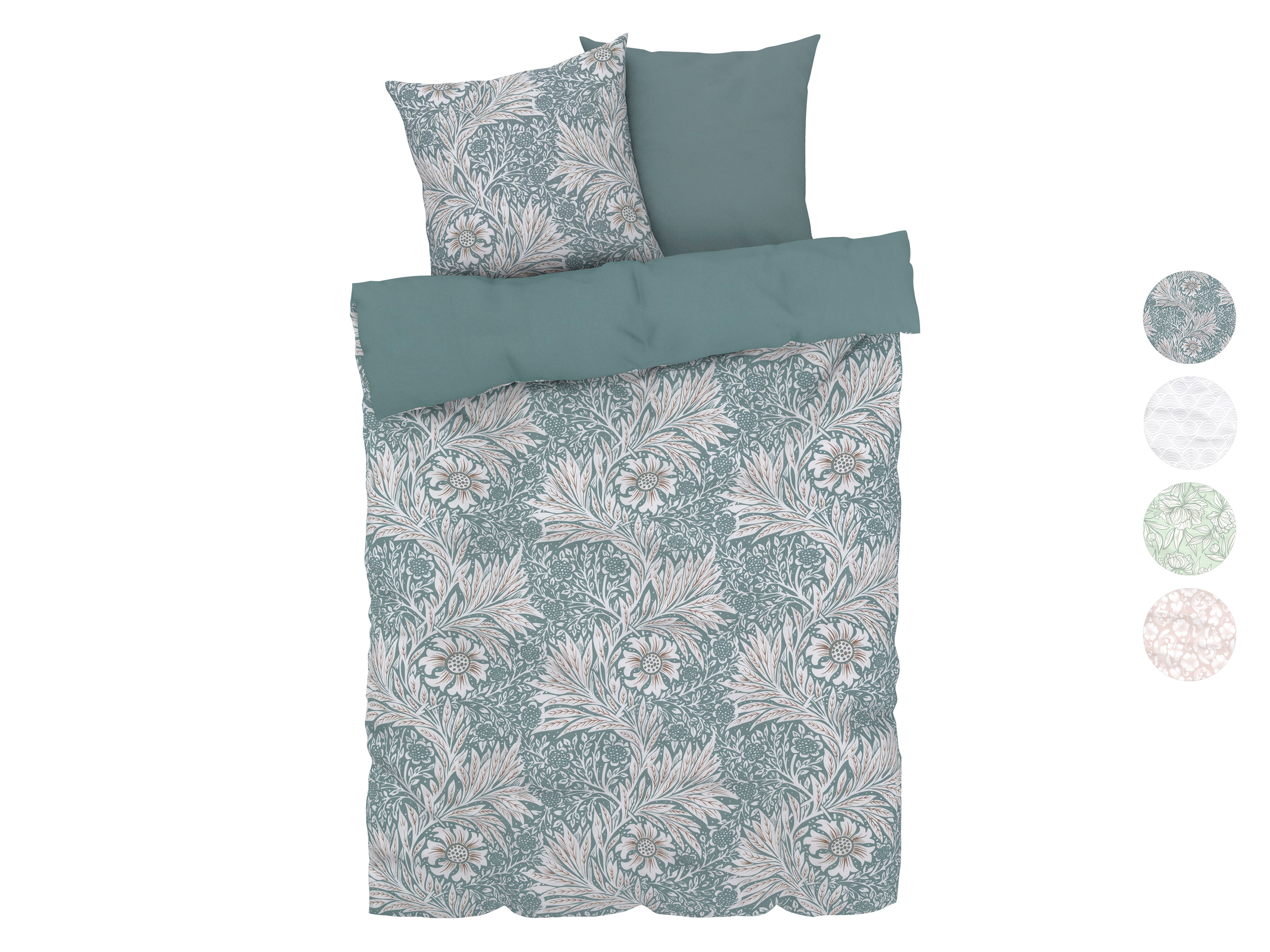 LIVARNO home Parure de lit double face en percale, 240 x 220 cm