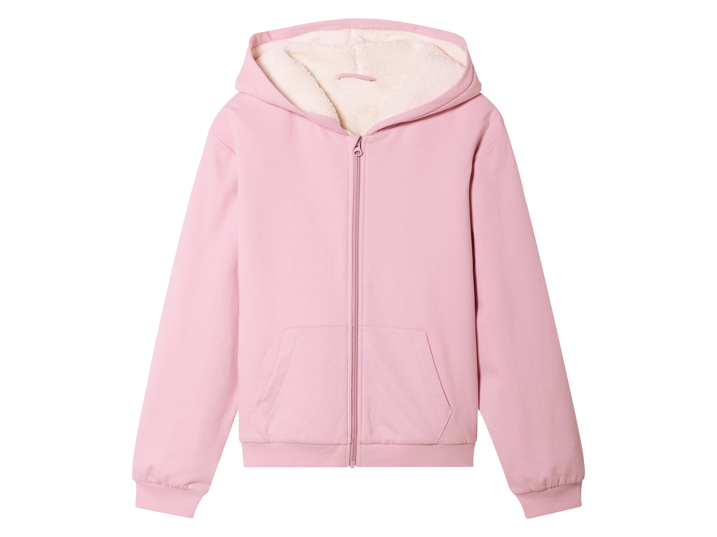 pepperts!® Sweat zippé molletonné fille (10-12 ans, rose)