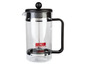 Une cafetière à piston 'The Original' en verre.