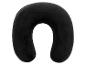 Oreiller de voyage noir en forme de U