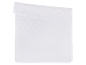 Couette blanche matelassée avec un motif en losanges.