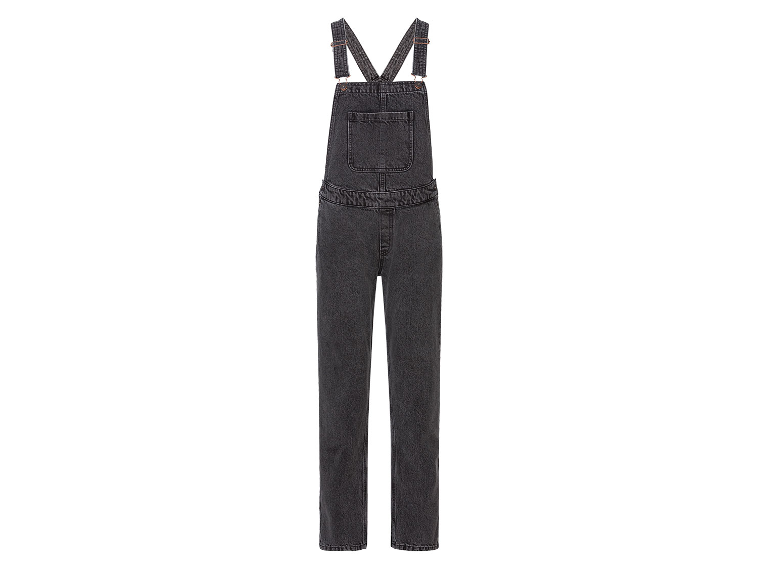 esmara® Salopette en jean femme (gris foncé, 42, regular)