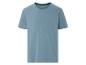 T-shirt bleu homme, vêtement simple et décontracté.