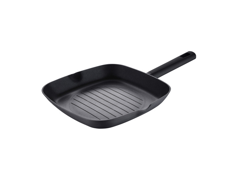 Aller en mode plein écran : Masterpro Poêle à griller en aluminium, 28 cm - Image 1