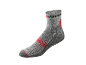 Chaussette de sport Parkside grise avec des détails rouges.