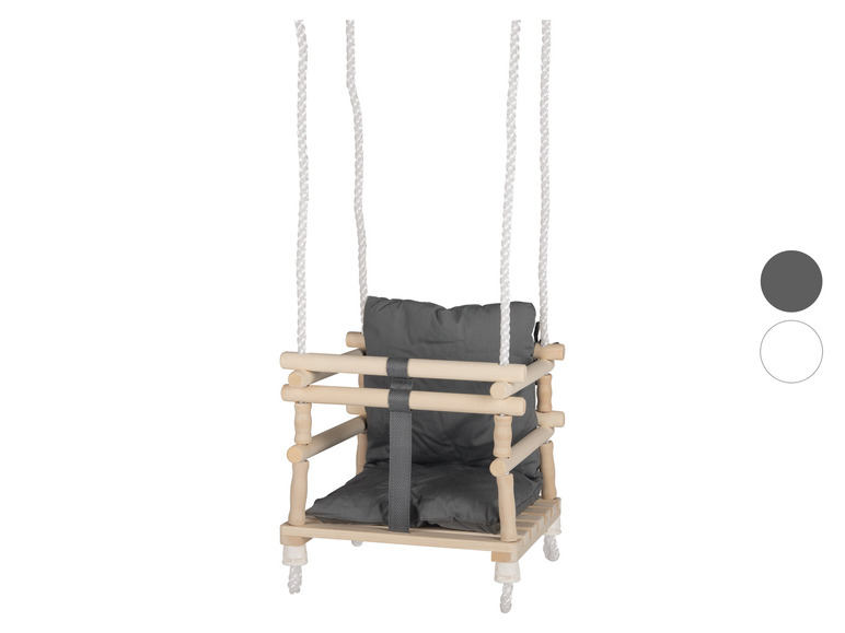 Aller en mode plein écran : Playtive Balançoire en bois avec siège de sécurité bébé - Image 1