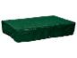 Bâche rectangulaire vert foncé ou housse pour mobilier d'extérieur