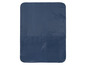 Un protège-matelas imperméable de couleur bleu foncé.
