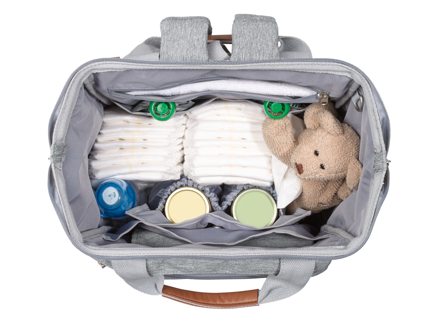 Sac à Langer Bébé Grande Capacité - 15 Poches Dont Poche Isotherme, Bandoulière Réglable, Idéal Pour Voyage