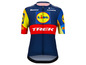 Un maillot de cyclisme Trek avec le sponsoring de Lidl.