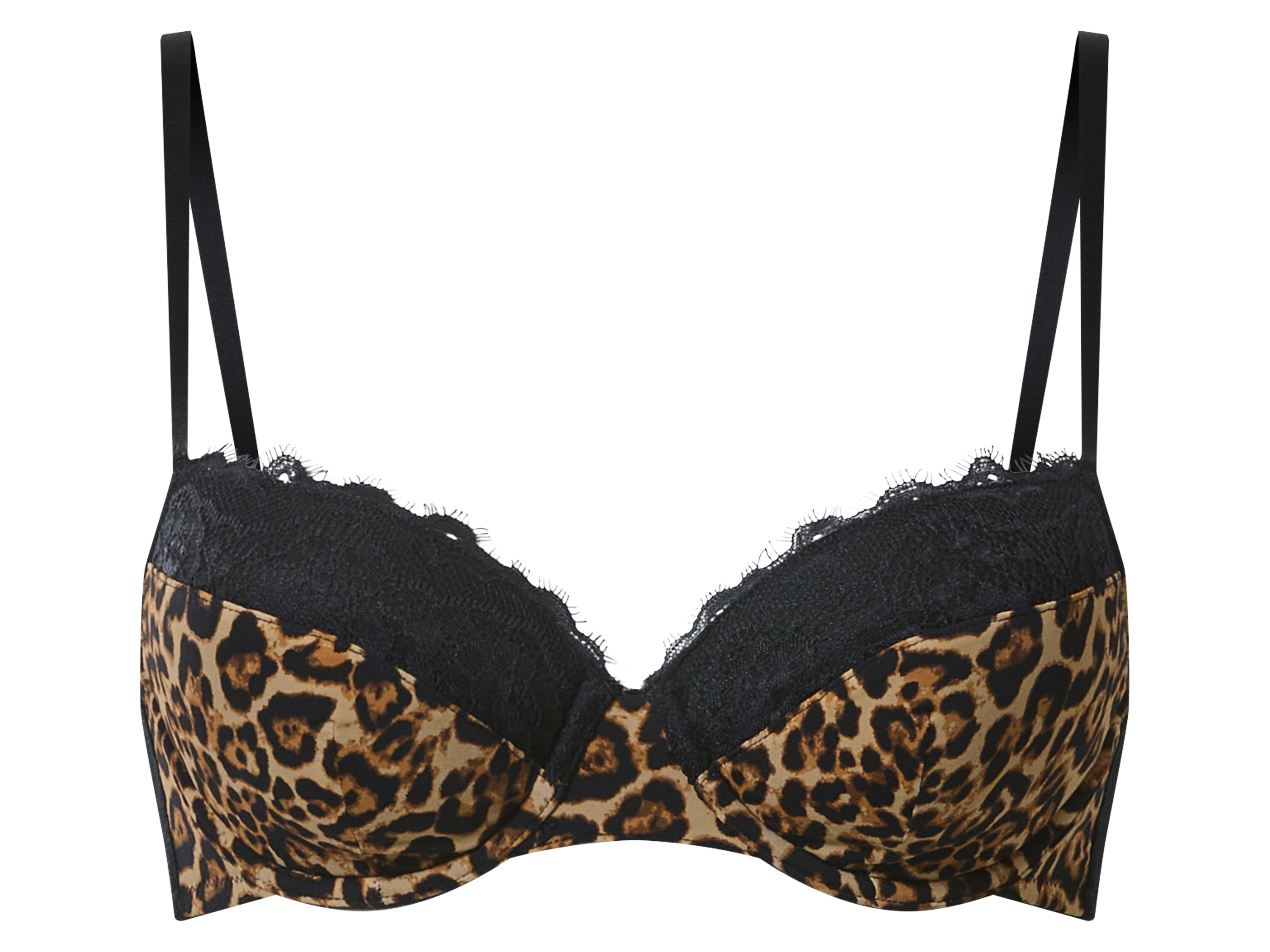 esmara® Soutien-gorge à dentelle avec armatures femme (imprimé léopard, 90B)