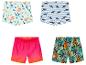 Maillots de bain enfant : motifs marins, requins, et jungle.