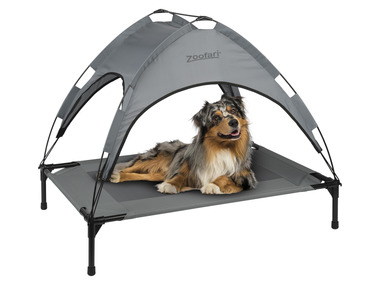 zoofari® Lit de camp pour chien avec toit pare-soleil