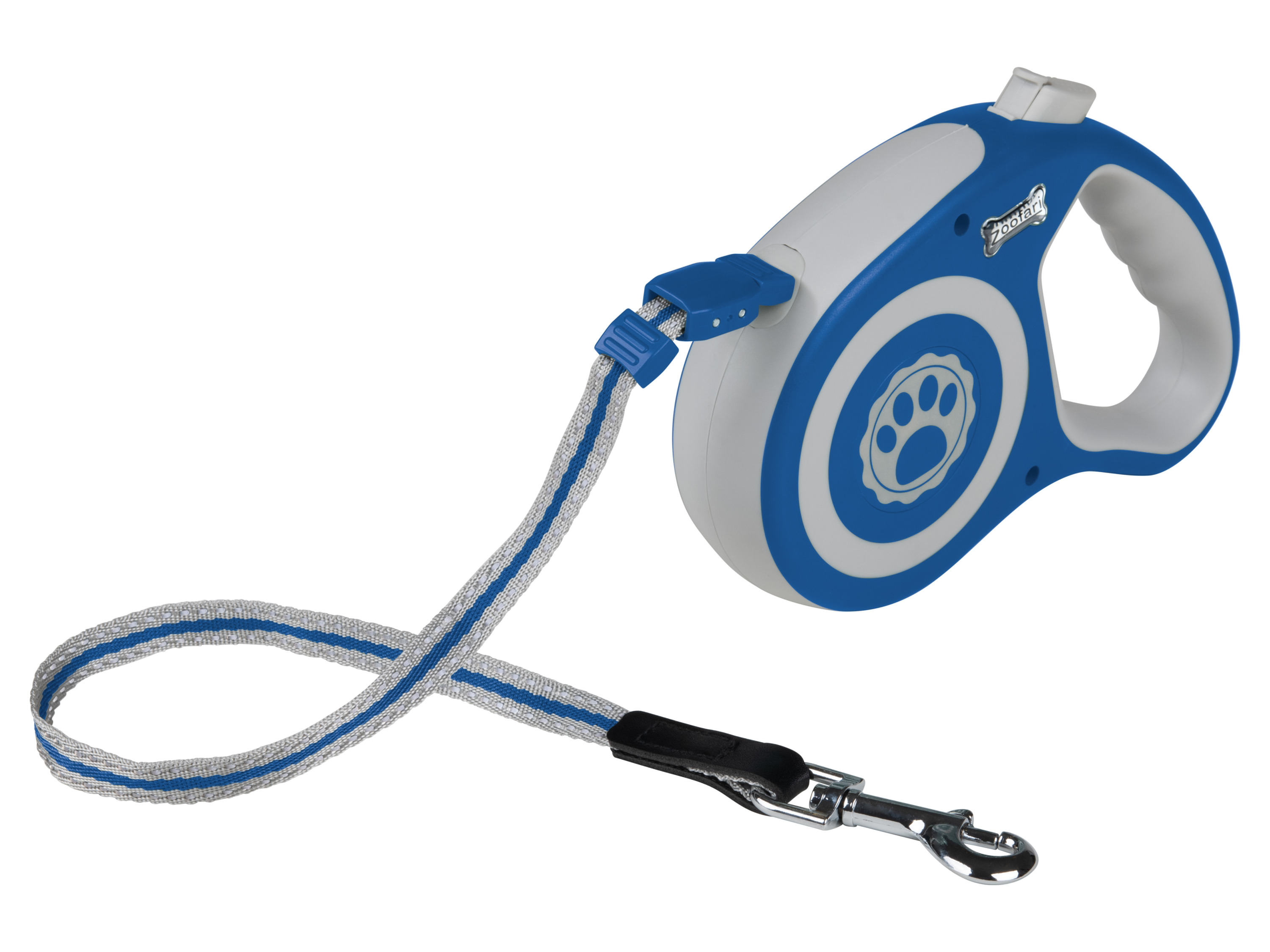 zoofari® Laisse à enrouleur (Groß, bleu)