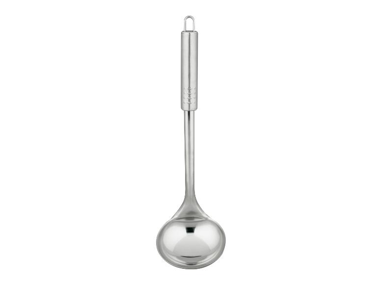 Louche à soupe en acier inoxydable avec bol brillant et manche mat