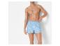 Boxers rayés bleus pour homme.