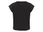 T-shirt noir à manches courtes avec logo de la marque