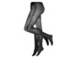 Deux paires de collants noirs avec un imprimé animal.