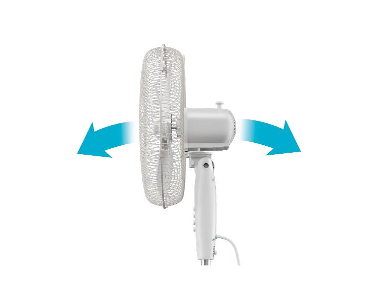 Ventilateur sur pied : oscillation, design moderne.