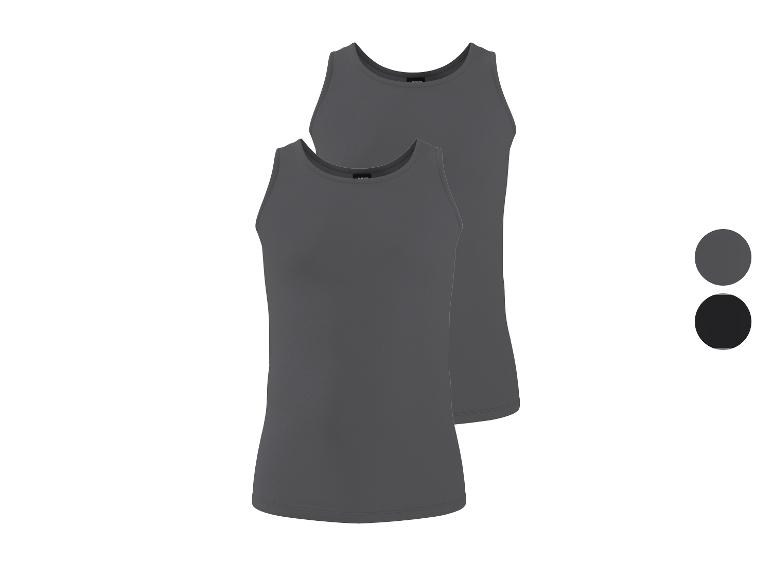 Lot de deux débardeurs gris foncé et noir pour hommes