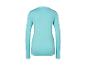 T-shirt de sport turquoise à manches longues pour femme