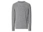 Pull gris en maille côtelée pour homme