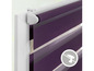 Store enrouleur rayé violet, sans perçage