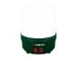 Une lampe de travail LED Parkside verte avec un indicateur de batterie.