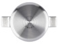 Une casserole en acier avec des poignées d'Alessi Masterpro Bones.