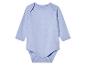 Body bébé bleu manches longues.
