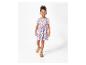 Robe et sandales pour enfant, motif coquillages.