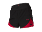 Short de sport Crivit noir et rouge.