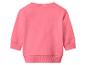 Sweat-shirt rose uni pour enfant, vue de dos.