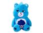 Peluche bleue Grumpy Bear avec un nuage bleu foncé sur le ventre.