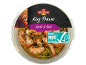 Crevettes royales à l'ail et aux herbes dans un récipient transparent, 100g, certifiées ASC.