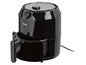 Une friteuse à air Tefal noire avec un tiroir ouvert.