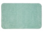 Un tapis de bain de couleur vert clair avec une texture douce.