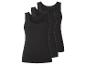 Lot de trois débardeurs noirs pour femmes