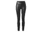 Legging noir en similicuir pour femme